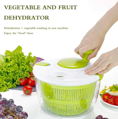 2 PCS,Salad Spinner Dryer Vegetable Fruit Food Dehydrator Quick Drying Multifunctio Manual Kitchen Household Vegetable Dehydrator